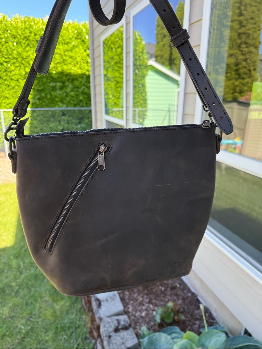 Love 41 by Saddleback Leather Concealed Carry Crossbody - Picture 2 of 6